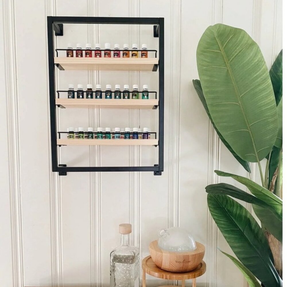 The Winston - Matte Black - Essential Oil Shelf